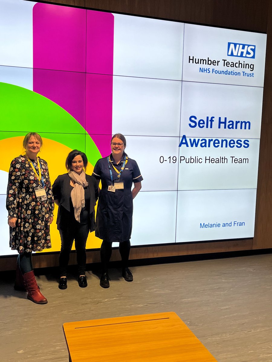 Year 8 had the wonderful @HumberNHSFT Team appear today to provide safe talking points about self harm awareness in assembly.