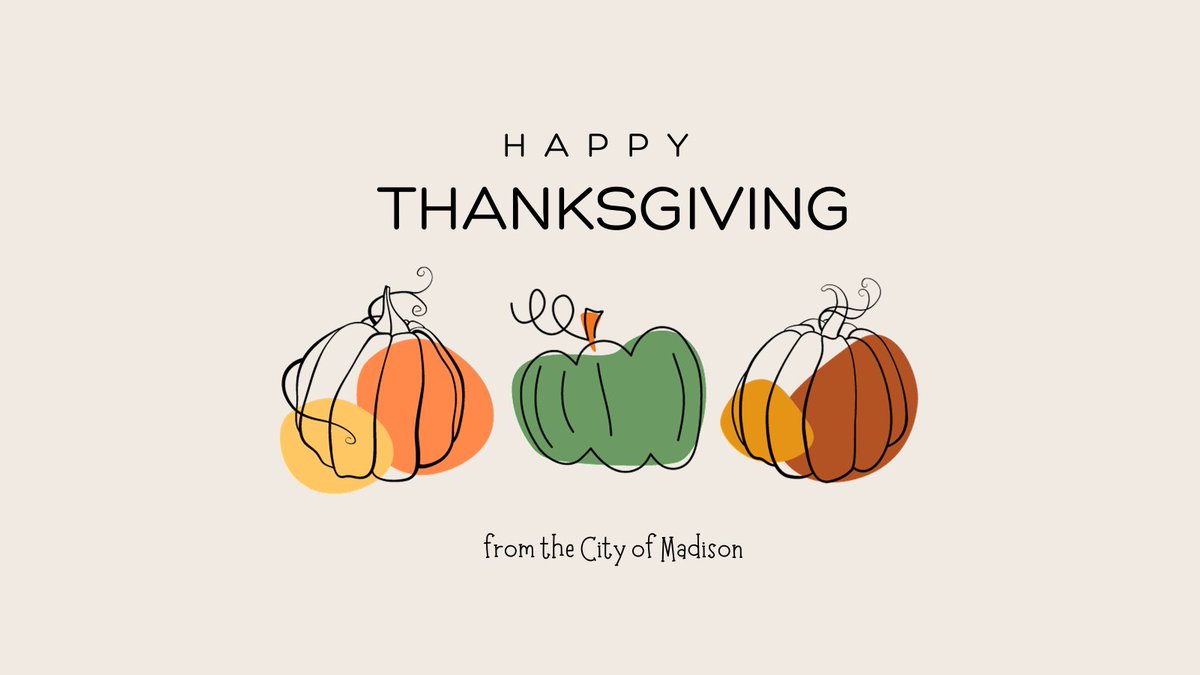 Happy Thanksgiving! City offices are closed for the holiday.