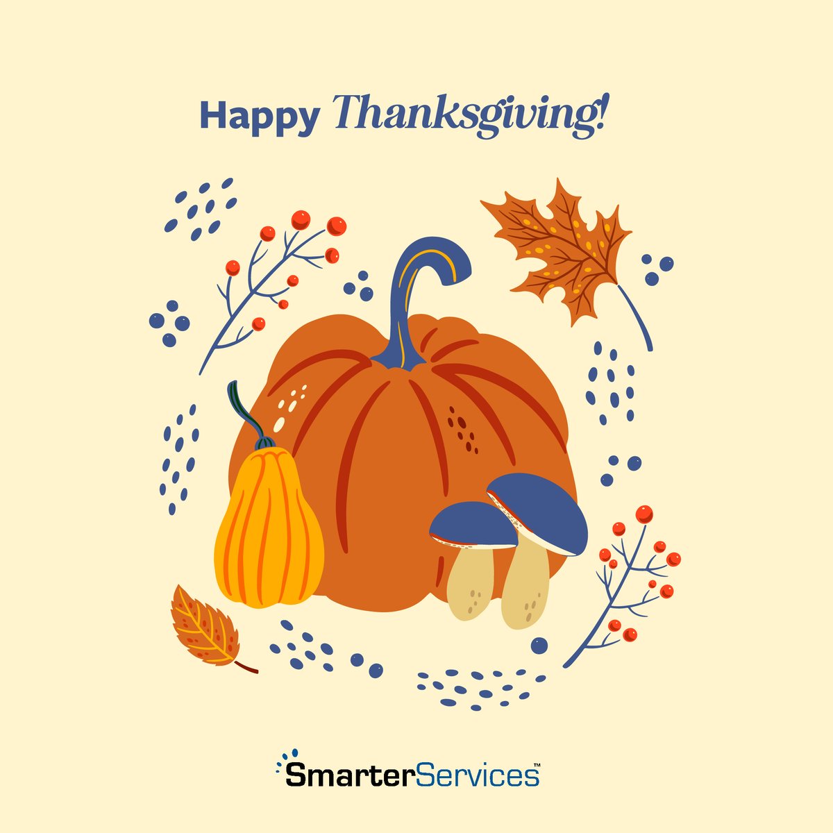 Wishing you all a happy and safe Thanksgiving! 🍂