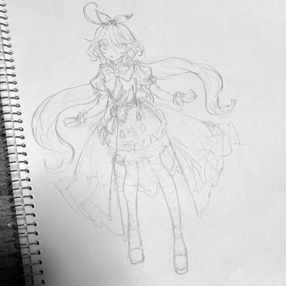 アリス風フリーナ描きたいという思いつき落書き