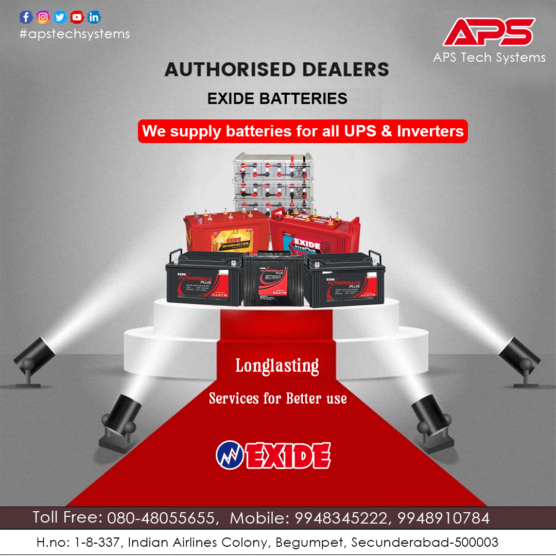 Ensure your UPS batteries aren't running out of life. To avoid costly downtime, replace them now. We Supply Batteries for all Ups and inverters.

#Time*🕗 is more Important than #Money💸

#exidebattery #UPSbattery #OnlineUPS #powersolutions #batteryreplacement #leadacidbatteries