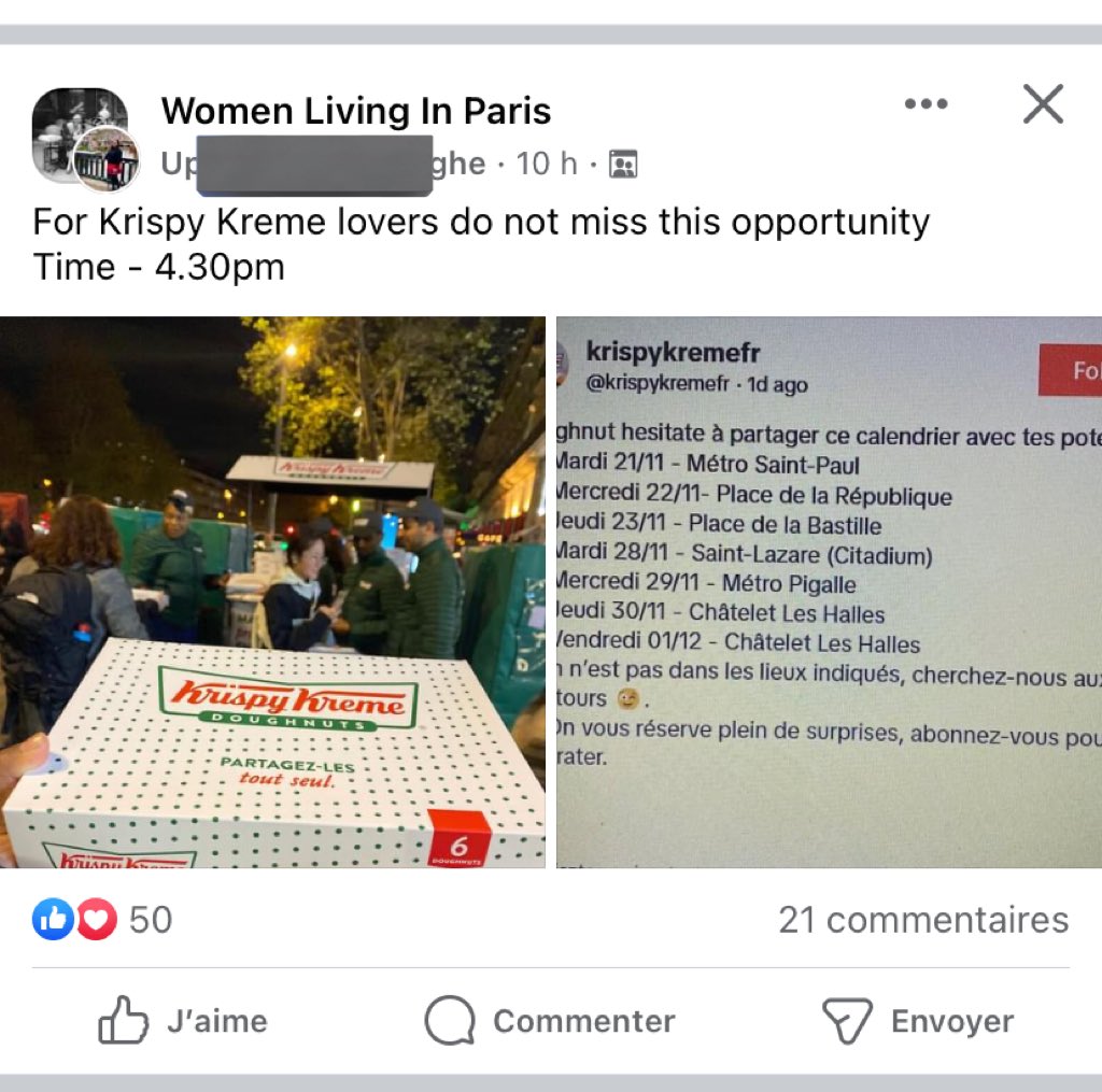 selenella's tweet photo. Pensé que solo la gente se emocionaba por las aperturas de Krispy Kreme en Mexico pero no,  me he equivocado… https://t.co/px0HF5DjRY