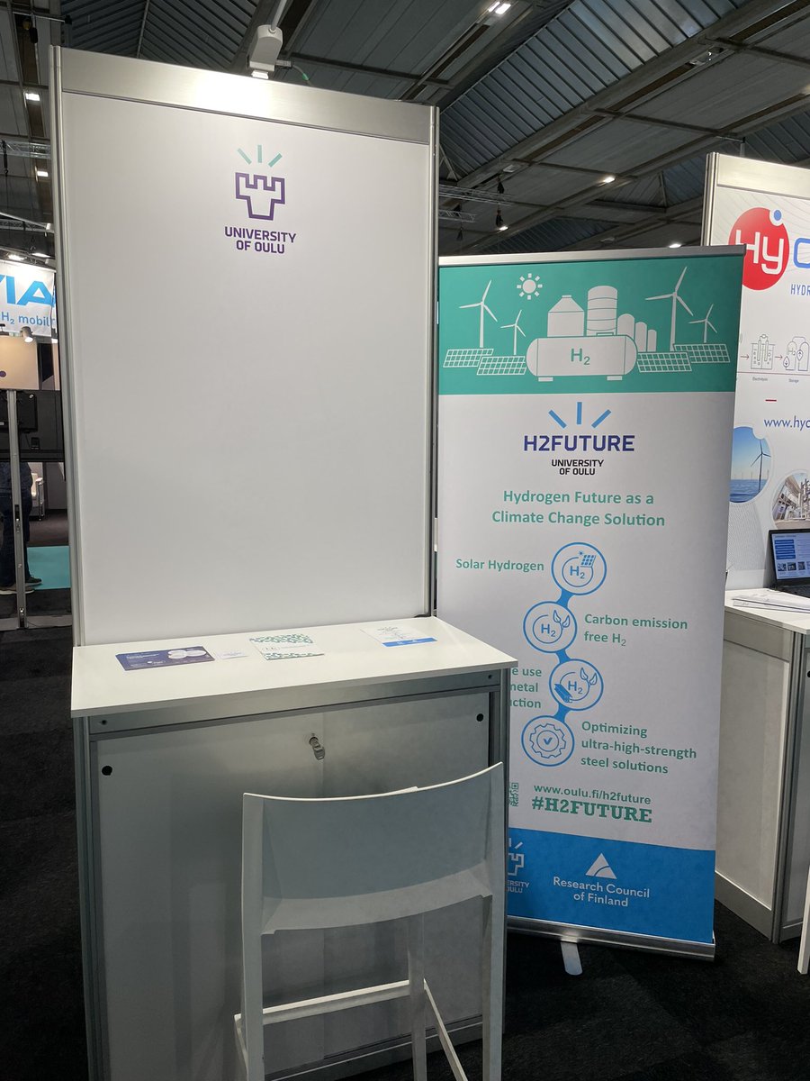 Delighted to represent <a href="/UniOulu/">University of Oulu</a> and <a href="/H2FUTURE_OU/">H2FUTURE</a> at the <a href="/EUH2Week/">European Hydrogen Week</a> showcasing our leading-edge hydrogen projects as part of <a href="/H2FINLAND/">H2FINLAND</a> Our team's dedication to sustainable solutions is driving innovation in the clean energy sector🌍