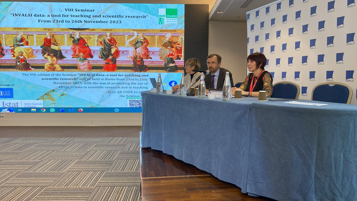 Parte l'VIII Seminario #datiINVALSI con i saluti istituzionali di <a href="/R_Ricci_INVALSI/">Roberto Ricci</a>, della Vice Presidente R. Viganò, di <a href="/Pat_Falzetti/">Patrizia Falzetti</a> Responsabile ricerca valutativa #INVALSI. Promuovere l’uso dei dati nella ricerca e nella didattica al servizio del sistema scolastico e del Paese