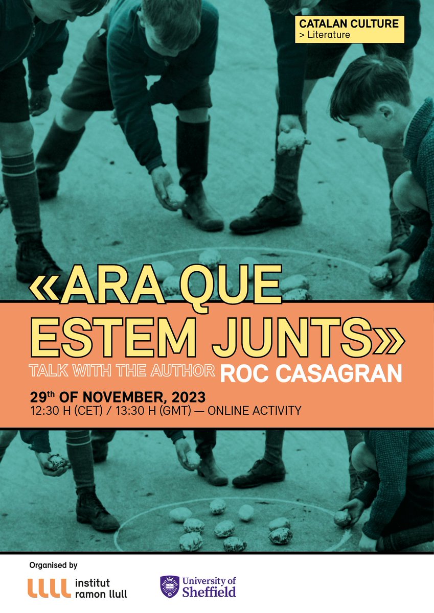 Catalan Studies - The University of Sheffield (@catalanshefuni) on Twitter photo La setmana que ve, l'alumnat d'Intermediate i Higher Advanced tindrà l'oportunitat de parlar amb l'escriptor <a href="/roccasagran/">Roc Casagran</a> sobre la novel·la 'Ara que estem junts'. Hem gaudit molt la lectura i en tenim moltes ganes! La setmana que ve, l'alumnat d'Intermediate i Higher Advanced tindrà l'oportunitat de parlar amb l'escriptor <a href="/roccasagran/">Roc Casagran</a> sobre la novel·la 'Ara que estem junts'. Hem gaudit molt la lectura i en tenim moltes ganes!