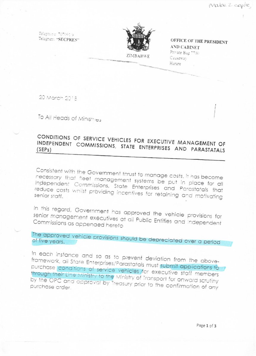 daddyhope's tweet image. RETWEET

Whilst ZANUPF and SADC leaders are running around lying to the world that sanctions are the cause for not having medicines in hospitals, just look at this list of cars that is given to Government executives who are in their thousands.

Those in so called independent…