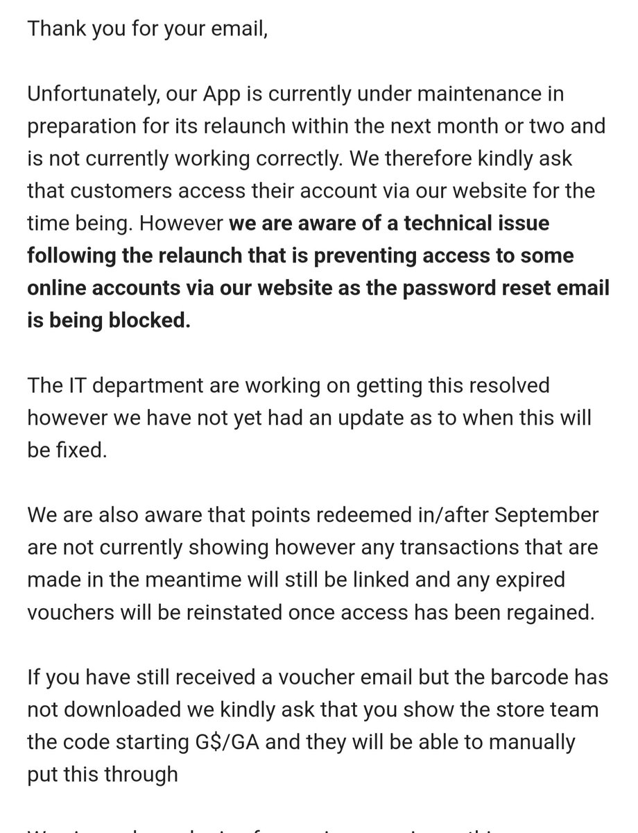 lynne1609's tweet photo. @Jollyestweets I have done. They have responded so anyone else having problems pls see the response. https://t.co/8yUVyRw7BM