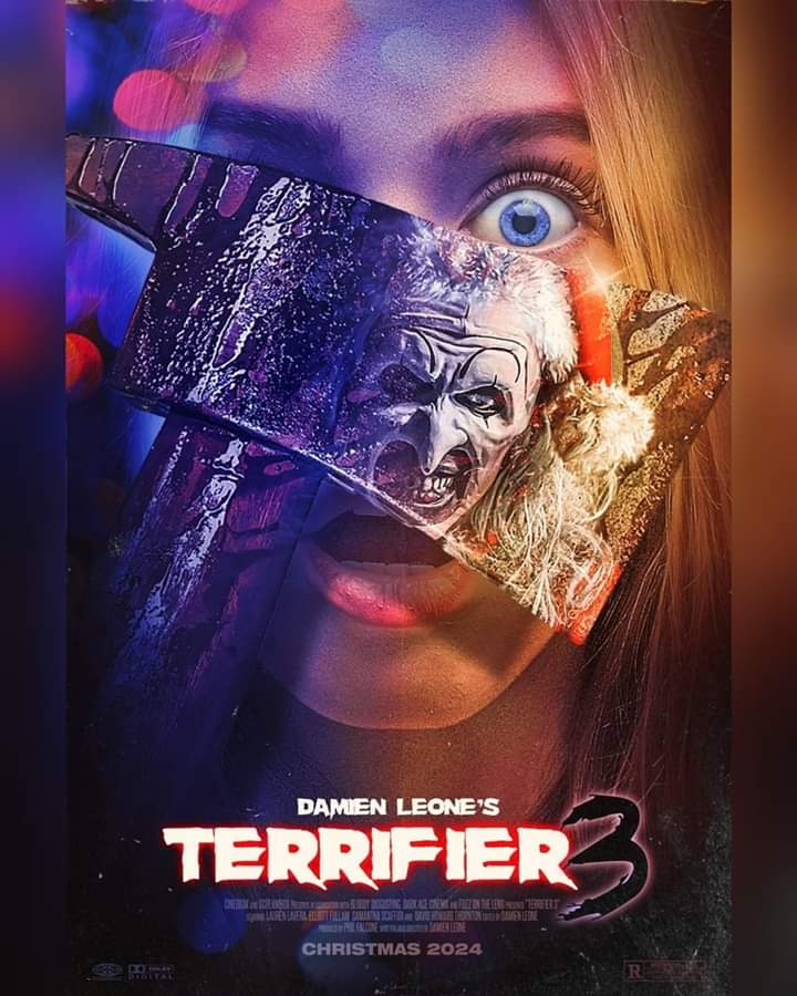 #ArtTheClown returns yet again next Halloween in #Terrifier3.🎅🏻🪓🤡
.
.
#Terrifier 3 poster by @creepyduckdesign