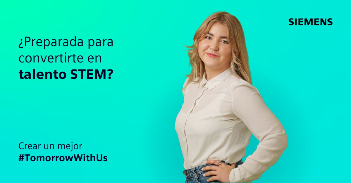 Talentoteca's tweet photo. Inventa el futuro junto a @siemens_es @SiemensMobility y conviértete en una profesional del mundo STEM para seguir inspirando. Consigue tu beca #WeSTEM y lánzate al mundo profesional junto a una compañía TOP https://t.co/RtW5ogeP4s https://t.co/h9yBl4KOhB