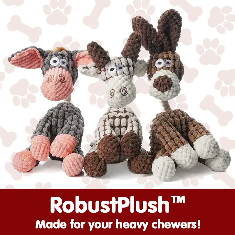 Mookom_Store's tweet image. ROBUSTPLUSH™ - IMMORTAL SQUEAKER PLUSH TOY FOR AGGRESSIVE CHEWERS