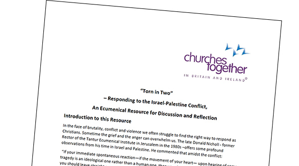 “Torn in Two” – Responding to Israel-Palestine Conflict

<a href="/CTBI/">CTBI</a> Inter Faith Theological Advisory Group (IFTAG) has produced a short resource that offers reflection and pointers for discussion out of a context of ecumenical and inter faith relations:

ctbi.org.uk/torn-in-two-re…