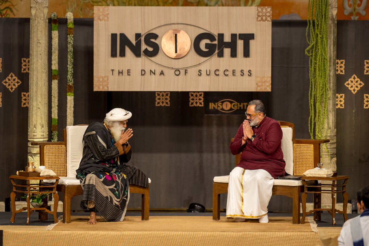SadhguruJV's tweet image. I do not look at Technology as a problem ever; it's a great possibility. But the nature of life is such, unless we rightly harness a possibility, it can become the worst problem in our lives. -Sg #Insight2023 @Rajeev_GoI @SadhguruAcademy