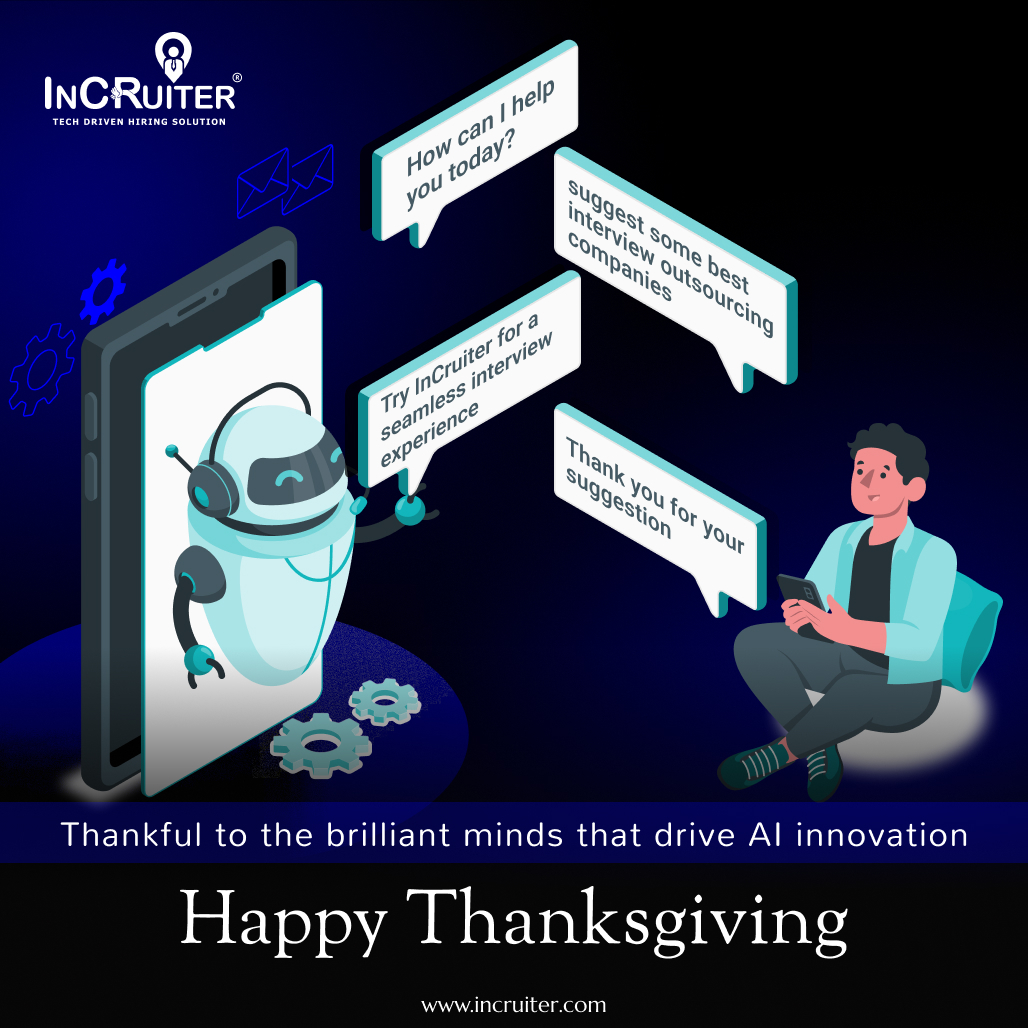 incruiter19's tweet photo. This Thanksgiving, we're thankful for the incredible minds behind AI, pushing the boundaries of what's possible. 🍁🤖
Wishing you a day filled with gratitude and joy..
.
.
#thanksgiving #thanksgiving2023 #ai #artificialintelligence #technology https://t.co/nZgNSO0PUk