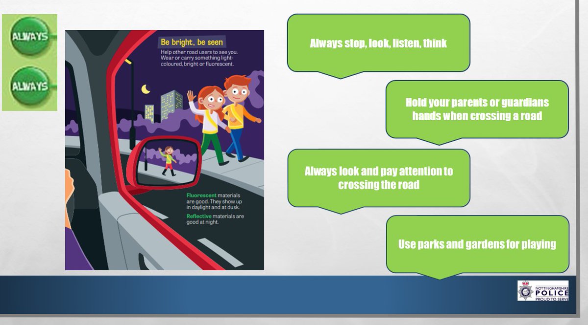 DunkirkPrimary's tweet photo. Our children had another visit from our lovely PCSO Lucy Oram from @RadfordRdCops. She talked about road, car, tram and train safety so all the children remain safe while they are out and about! Take a look at some key messages. #stoplooklistenthink @NST_forschools https://t.co/5M1Avv2rDA