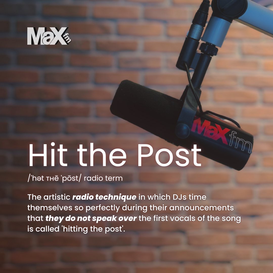maxfmmusic's tweet photo. HIT THE POST JACK! ๐๐ถโค
#radioterms #hitthepost #maxfmlovesmusic #shure https://t.co/19ujkw017z