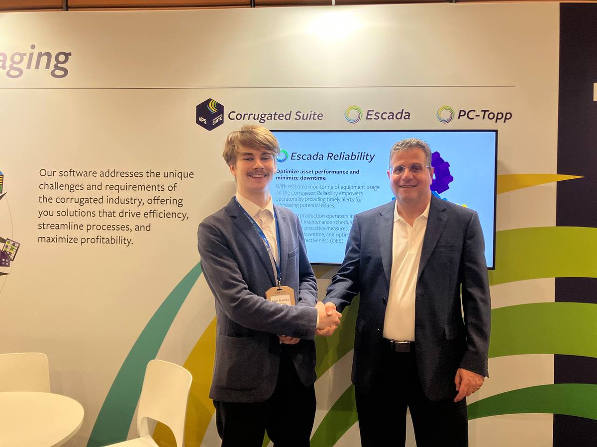 corrugaexpert's tweet photo. EPRODUCTIVITY SOFTWARE: CORRUGATOR EFFICIENCY &amp; PROCESS CONTROL SOLUTIONS

Interview with Gabriel Matsliach, CEO of eProductivity Software at FEFCO 2023... https://t.co/8UkErl3blJ
 
#eProductivitySoftware #FEFCO #FEFCO2023 #corrugated #packaging #corrugaexpert https://t.co/0ZcKLXTPaL