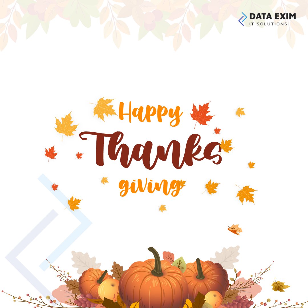 This #Thanksgiving, we extend our sincerest gratitude for your unwavering trust in #DataEximIT. Your belief in our services has been the cornerstone of our success. We are profoundly thankful for your partnership and the opportunity to serve you.