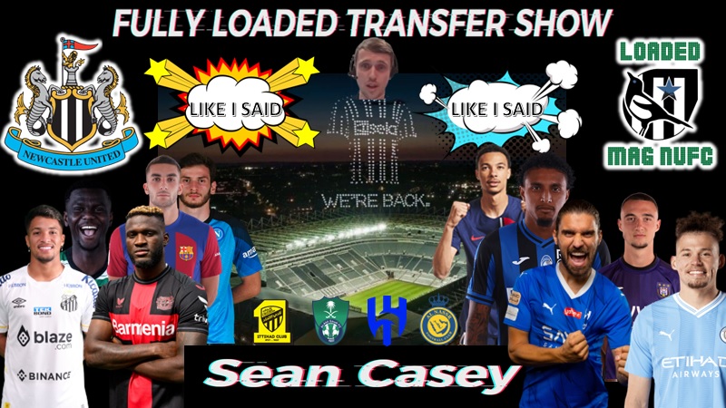 👀Tonight 8PM-Fully Loaded Transfer Show with @caseysean51 For all your #NUFC related #TransferNews & more, tune in & get that 'Like I Said'™️ info ahead of the rest.. 🚨Both Detested & Adored - But NEVER Ignored See you in the chat - 'Absolutely'‼️ youtube.com/live/ewkBDIFjz…