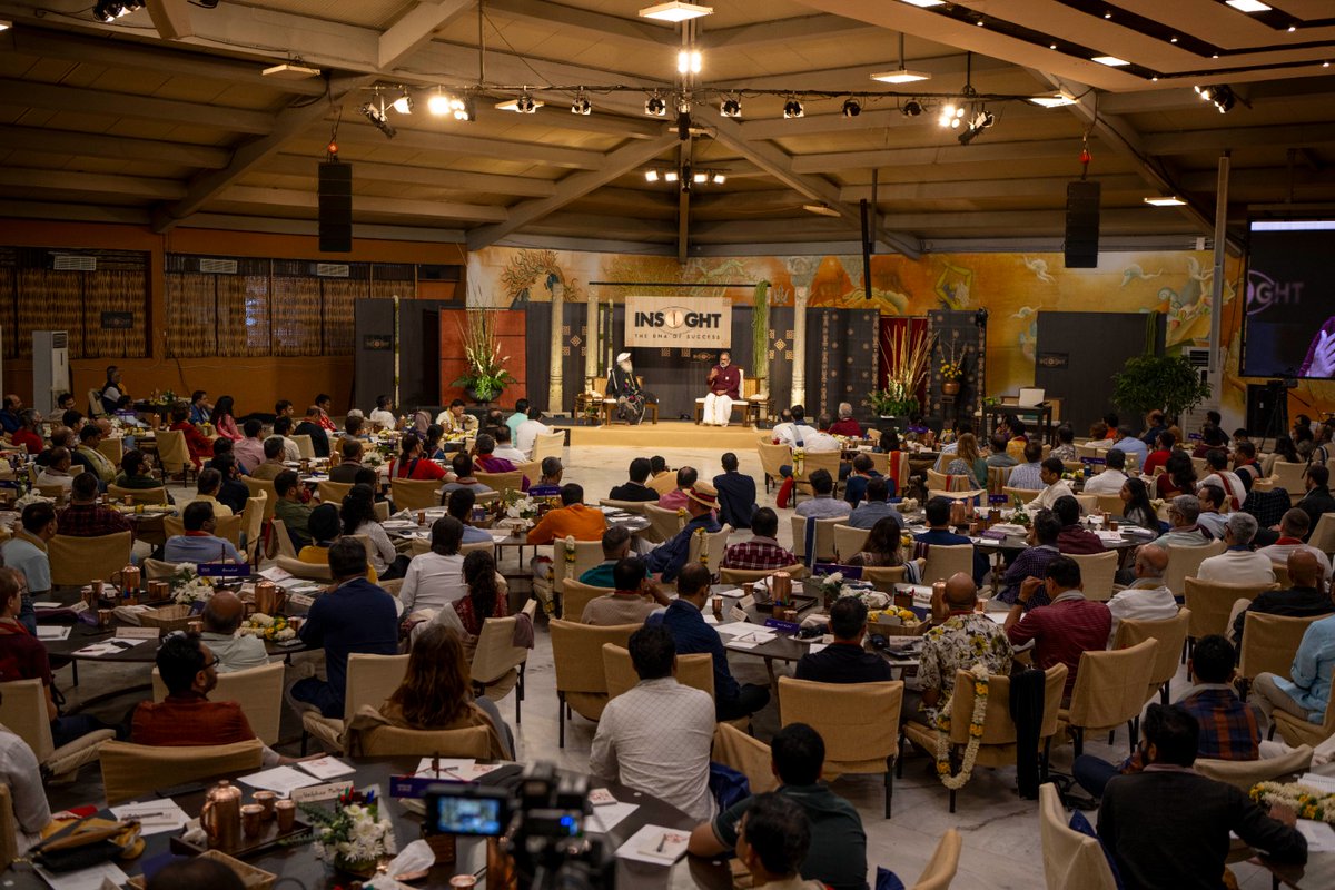 SadhguruJV's tweet image. I do not look at Technology as a problem ever; it's a great possibility. But the nature of life is such, unless we rightly harness a possibility, it can become the worst problem in our lives. -Sg #Insight2023 @Rajeev_GoI @SadhguruAcademy