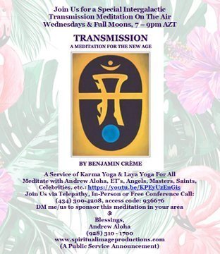 andrewaloha's tweet photo. Tonight, a Thnx Givn InterGalactic Transmission Meditation, 7-9pm AZT/MST

#AndrewAloha #AscendedCitizens  #SpiritualImageProductions #LeadershipForHumanity #InterGalacticTransmissionMeditation #FullMoon #ThanksGivimg https://t.co/3qkQz79X8m