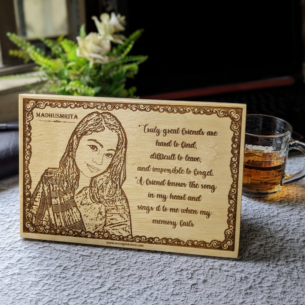 woodgeekstore's tweet image. Capture a cherished memory with a personalized wooden poster engraved with a special photo and message for your friend.

#personalizedgift #woodenposter #photoengraving #friendshipgift #specialoccasion #cherishedmemory #thoughtfulgift #uniquegift #woodgeek #woodgeekstore
