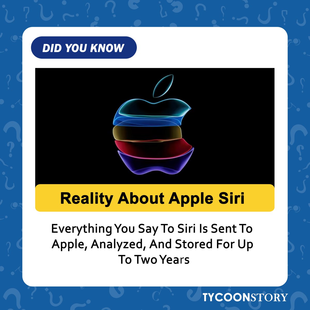 TycoonStoryCo's tweet image. #DidYouKnow 

#VoiceTechPrivacy #dataprotection #PrivacyMatters #digitalethics #dataanalysis #dataprivacy #privacybydesign #datasecurity #Surveillance #DataCollection #BigTech