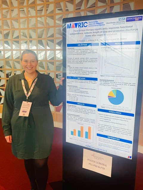 We are very proud of our senior vascular Physios and OT, Liz, Steph and Sam presenting their fantastic work at the vascular society conference in Dublin this week. 👏🙌<a href="/StephWolffOT/">StephWolff</a>