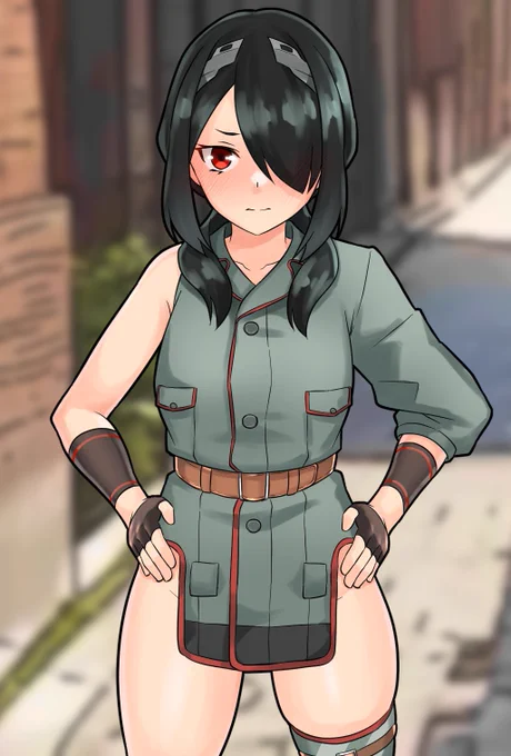 pixivリクエストで描かせていただいた色々足りない熊野丸です!リクエストありがとうございました!