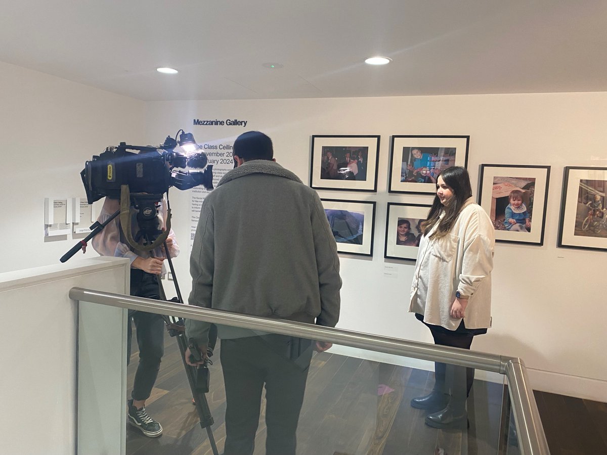 Soton_SMN's tweet photo. (1/2) The SMN Team have been having an exciting couple of weeks! Alongside the opening of our The Class Ceiling Photography Exhibition at The John Hansard Gallery, our very own Savanna Cutts (Network Founder) and Heather Pasero (Podcast Lead) have interviewed with ITV Meridian. https://t.co/lbWBP4XnIl
