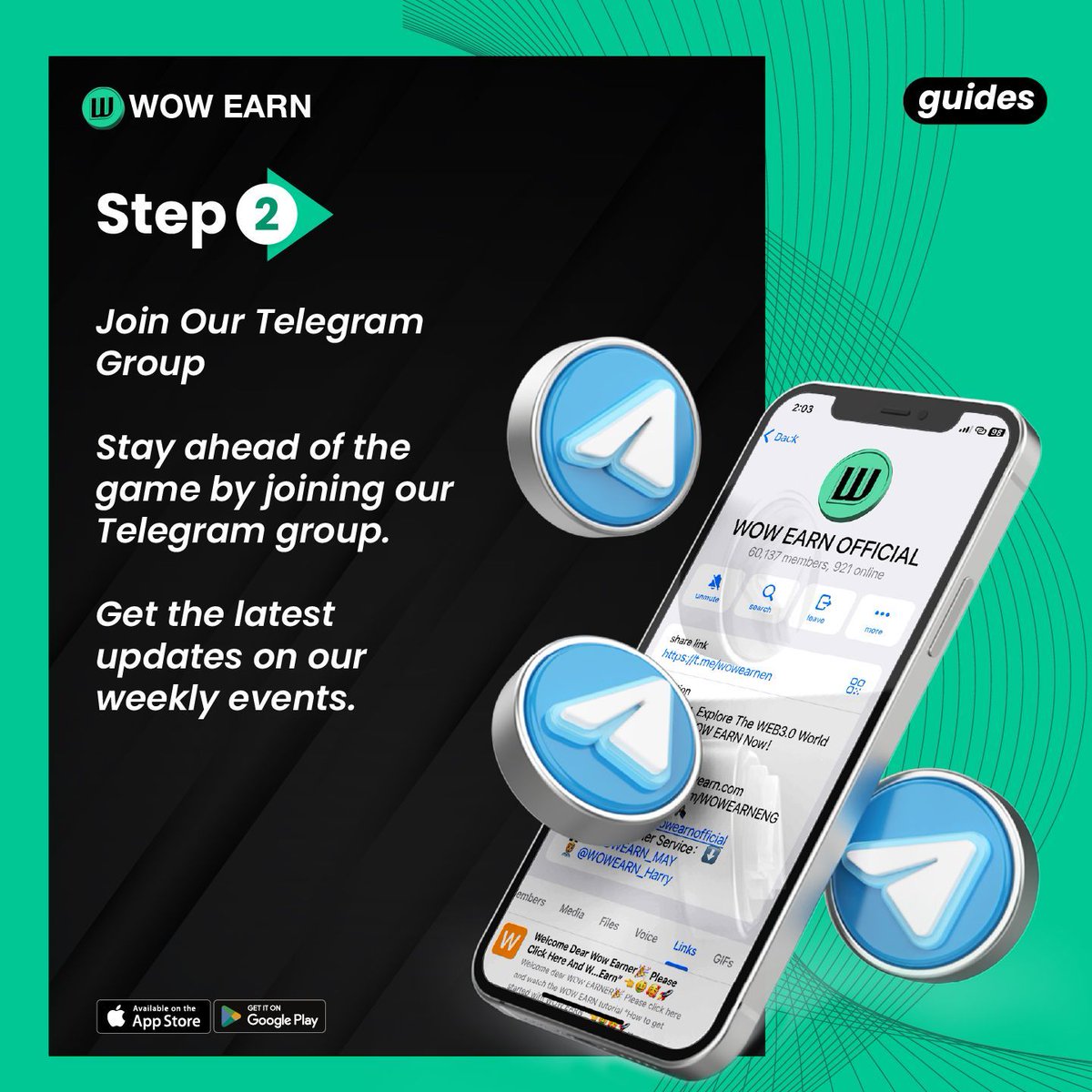 WOWEARNENG's tweet photo. WOW EARN is a world of of earning opportunities. From our referral program to WOW Weekly events to the #Ambassador Program, Lets gain more USDT &amp; WOW COIN together with our Communities. Join our #community now &amp; start earning today! https://t.co/QruaOsvnQe 💰🚀 #WOWEARN https://t.co/Qh9eySDzVa
