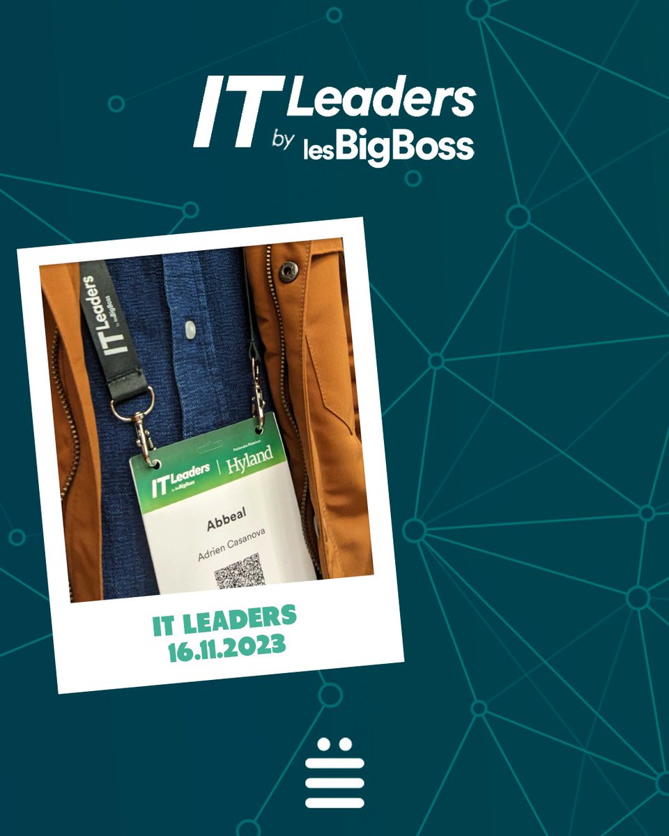 EVENT*2 🤝

Qui dit badge dit journée événements! 
Il y a une semaine pile, abbeal a pris la direction le sud et Louis Lebeke, Développeur #js React/Native, assistait au <a href="/DevFestToulouse/">DevFest Toulouse</a> et Adrien Casanova, notre #CTO, enchaînait les meetings à IT Leaders by @lesBigBossOff  👇