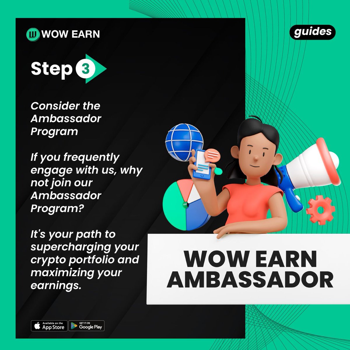 WOWEARNENG's tweet photo. WOW EARN is a world of of earning opportunities. From our referral program to WOW Weekly events to the #Ambassador Program, Lets gain more USDT &amp; WOW COIN together with our Communities. Join our #community now &amp; start earning today! https://t.co/QruaOsvnQe 💰🚀 #WOWEARN https://t.co/Qh9eySDzVa