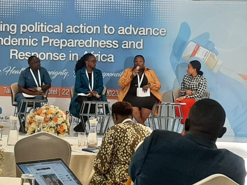 SAHTACtweets's tweet photo. SAHTAC PM, Sakhile Khaweka shared the role of robust and resilient health R&amp;D in ensuring preparedness for future pandemics at the @NationMediaGrp panel discussion on "Mobilising Political Action to Promote Pandemic Preparedness and Response in Africa" held in Nairobi, Kenya. https://t.co/hiY8JLguUJ