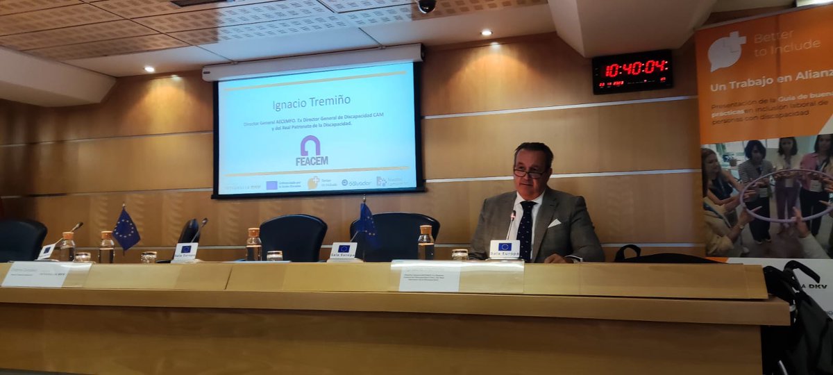 DKVIntegralia's tweet photo. ¡Rumbo a la plena Inclusión en la Unión Europea!

Comienza la presentación de la "Guía de buenas prácticas para la #inclusión laboral de personas con discapacidad". 

Compartimos claves e iniciativas exitosas de organizaciones para la inclusión en #discapacidad https://t.co/O0RgaIe6OP