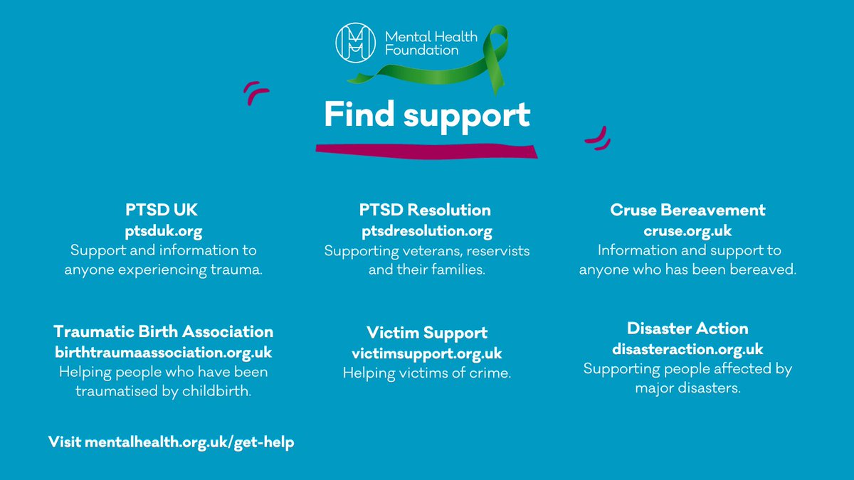 Anyone can experience post-traumatic stress disorder (PTSD), after experiencing an extremely stressful or traumatic event. It's important to know that you can get support and treatment, even if the event was a long time ago. 💚 Find out more: bit.ly/475CqIu
