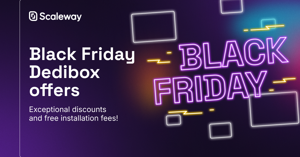 🛍️🔥 [#BlackFriday] Score discounts and FREE installation fees on select Dedibox servers. Don't miss this chance to upgrade your projects. (Limited time offer, while supplies last): ow.ly/L9Aw50QaCwQ