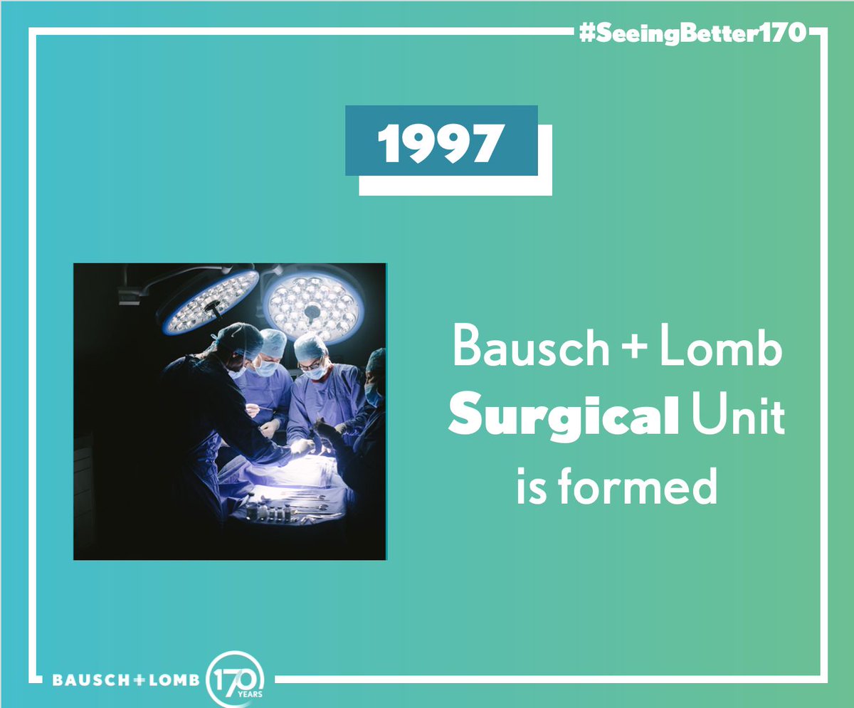 🔬 In 1997, we developed our surgical business unit.
Giving rise to SeeLuma™, Stellaris Elite™ and all your favourite OR instruments, this provided surgeons the possibility to achieve more for their patients.

#SeeingsBetter170