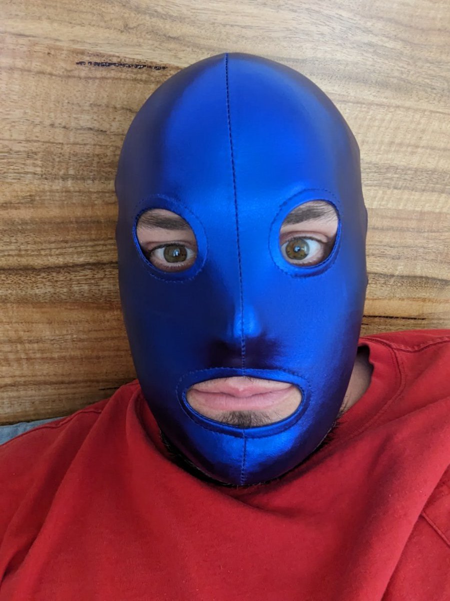 DJWavness's tweet photo. My new mask ,🤼 #wrestling #gaywrestling #mask #sexy #gay #onlyfans #gaybrisbane #sagger #pnp #gaypnp  #wrestler https://t.co/JMcElNErBM