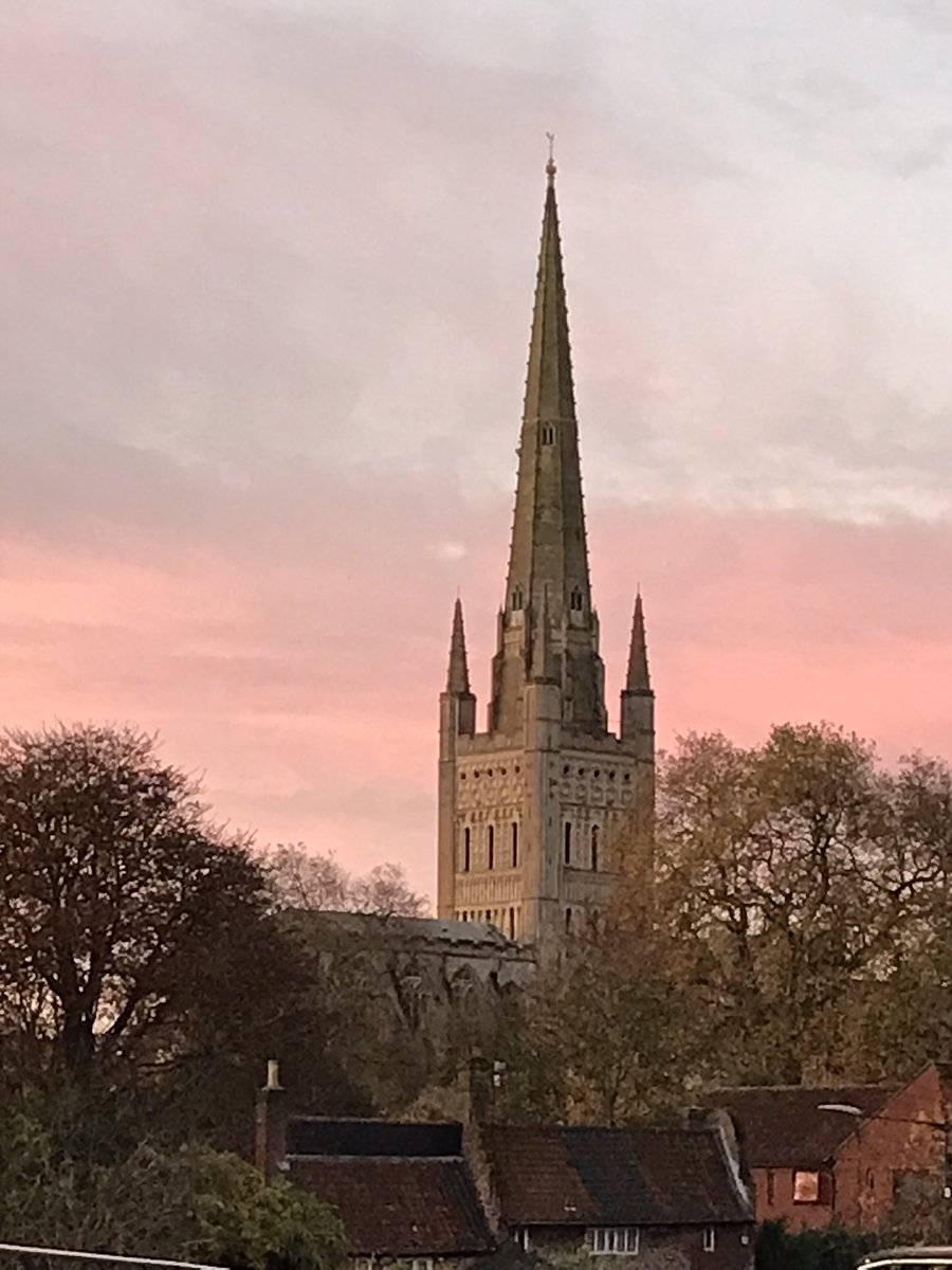 nchsnapdragon's tweet photo. New start to the day #Norwichcathedral https://t.co/M1HHJtC7hN