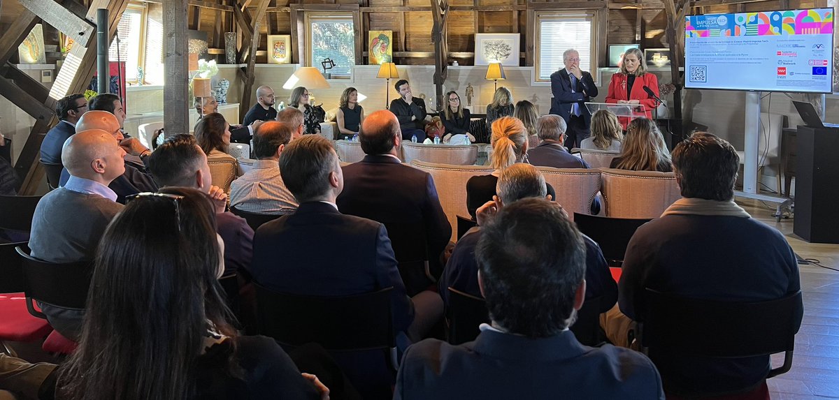 Hoy estamos con <a href="/madridforo/">Madrid Foro Empresarial</a> en la presentación del proyecto #MadridImpulsaTech escuchando y aprendiendo sobre el avance y los retos de la #IA para #pymes