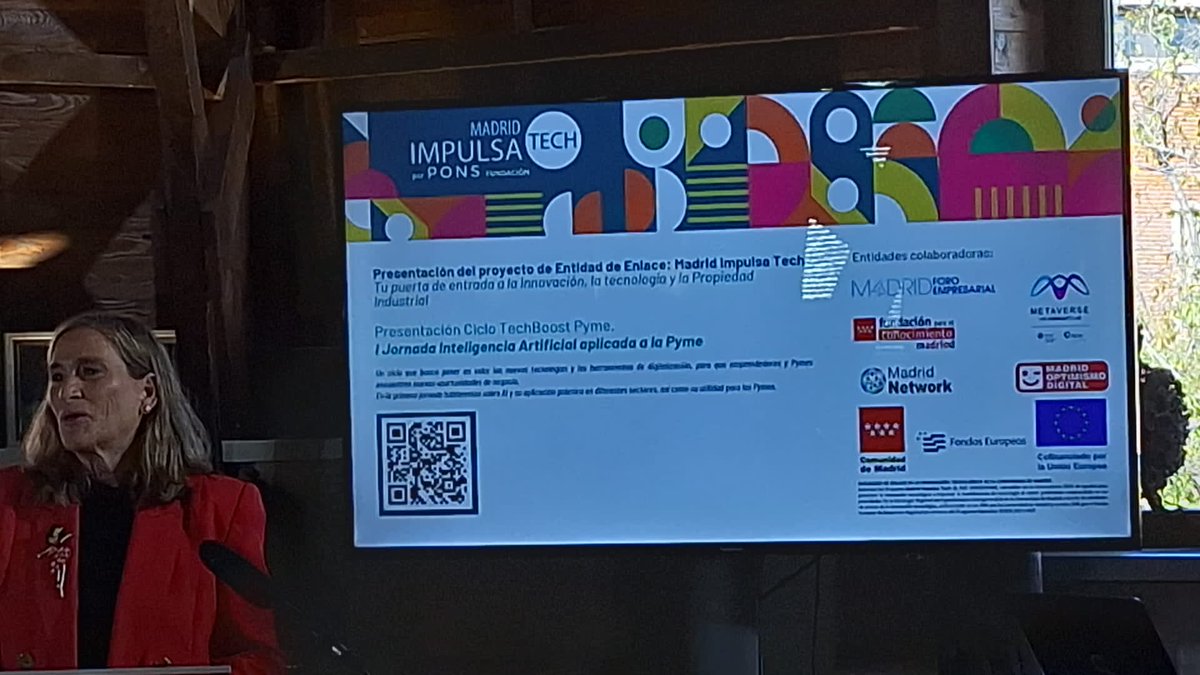 Grupo_Onetec's tweet photo. Hoy estamos con @madridforo en la presentación del proyecto #MadridImpulsaTech escuchando y aprendiendo sobre el avance y los retos de la #IA para #pymes https://t.co/8M83GJUT7G