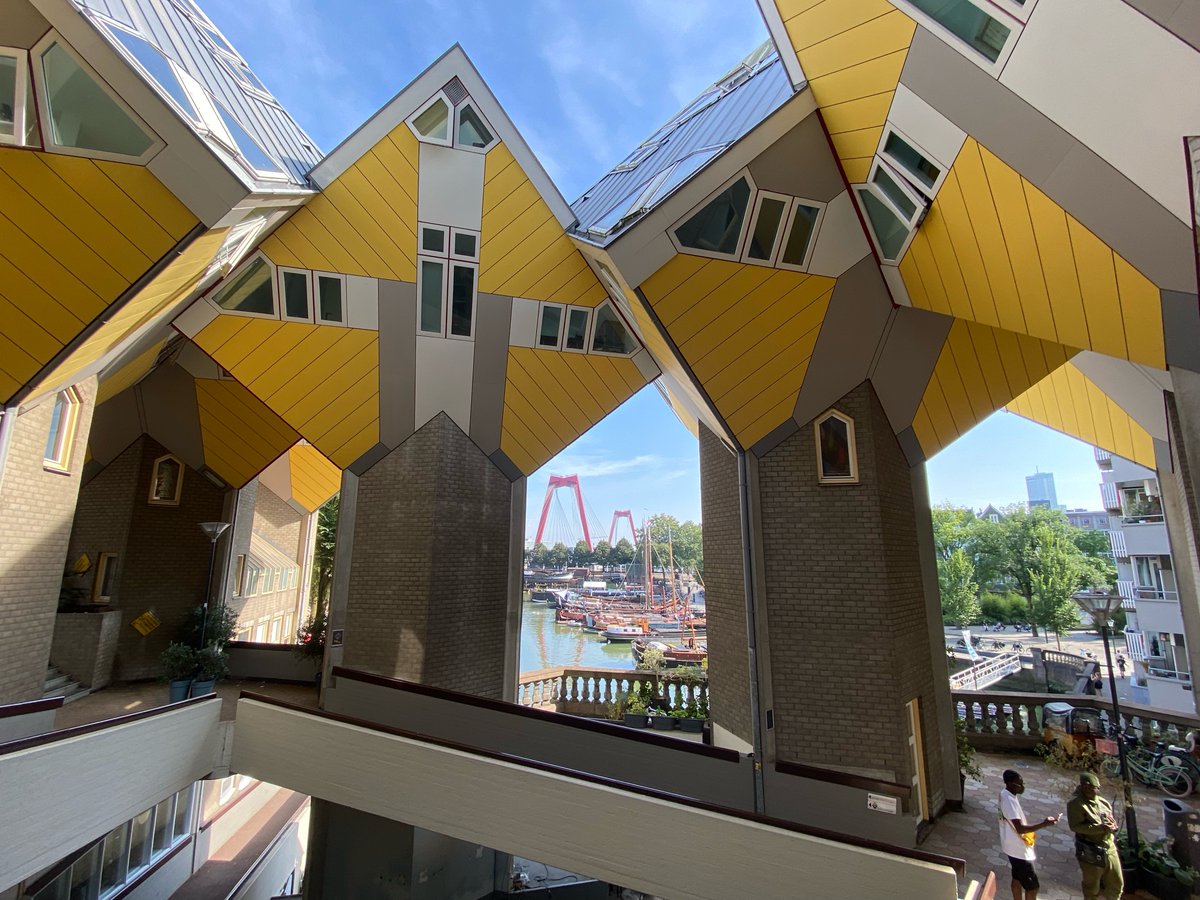 The Netherlands - Rotterdam: the iconic cube houses. #Rotterdam #visitRotterdam #Netherlands #visitNetherlands #architecture #architecture