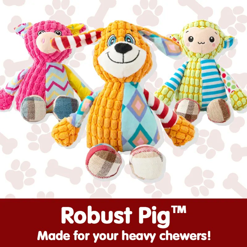 Mookom_Store's tweet image. ROBUST PIG™ - IMMORTAL SQUEAKER PLUSH TOY FOR AGGRESSIVE CHEWERS
