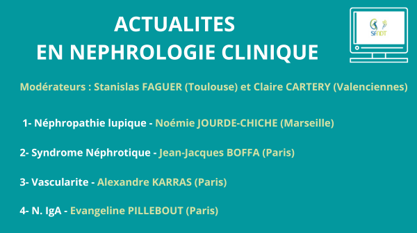 com_SFNDT's tweet photo. A vos agendas !
Nouveau webinaire le 5 décembre prochain pour faire un tour d’horizon des principales actualités sur les néphropathies glomérulaires présentées lors des derniers congrès de l’ASN à Philadelphie, et de l’ACR à San Diego.
Pour s'inscrire: https://t.co/RFkdwYaH3H https://t.co/OfXqnCU37y