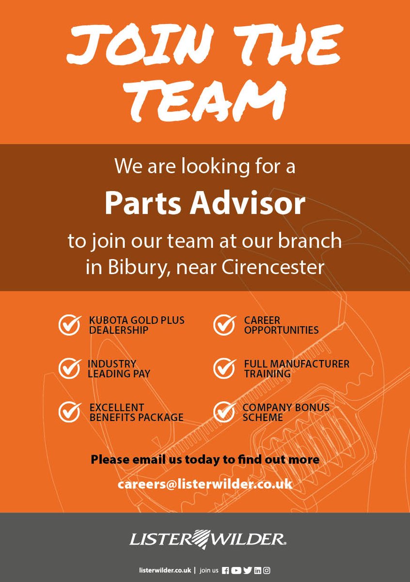 ListerWilderGC's tweet image. We have some fantastic career opportunities at our Bibury and Bristol/Bath Branches!

For more details please visit our website or alternatively contact us at careers@listerwilder.co.uk

bit.ly/3z8lG3N
