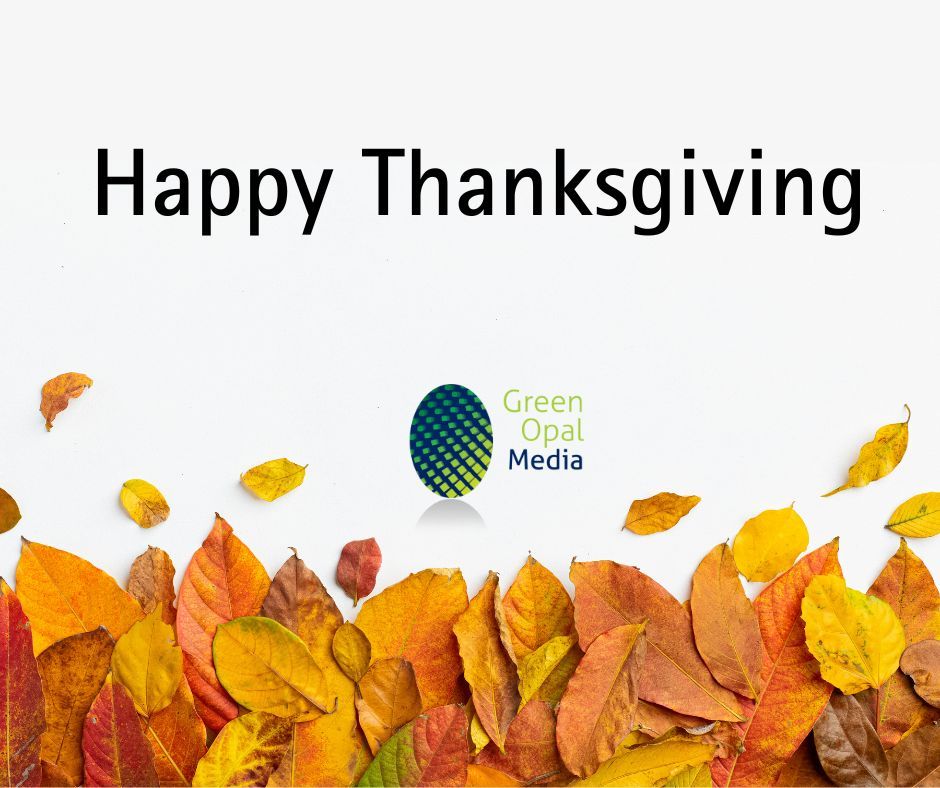 greenopalmedia's tweet photo. Happy Thanksgiving to all our family and friends who are celebrating #Thanksgiving
#Gratitude https://t.co/ZwMIfncUZu