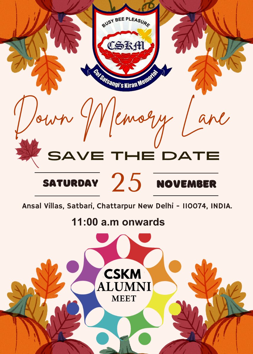 cskmpschool's tweet photo. CSKM Alumni Meet💐
All batches are invited!!!!
Save the date✨
.
.
.
.
.
#cskmalumni
#busybeescskm ni https://t.co/fS7YMah81w