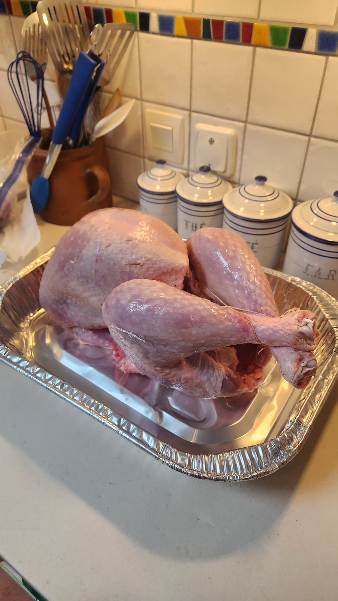 Here in France, this turkey cost $10 a pound. Thanks, Joe Biden.