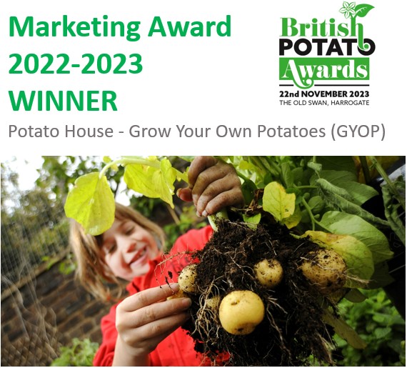 Best Marketing award winner at NPI Awards was Grow Your Own Potatoes. Congratulations also go to Kids Country for Highly Commended, and finalists HZPC, UPL, Maincrop Potatoes, BASF and Greenvale AP. @PotatoHouse @HZPC @gyopotatoes @UPL_UK @MAINCROP @BASF @UPL_UK @KidsCountryUK