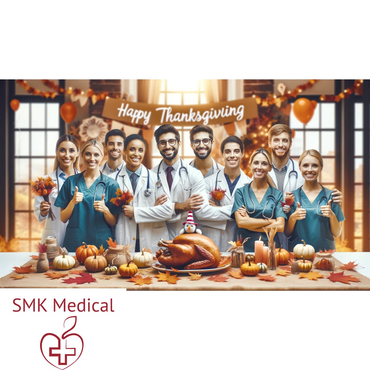 🙏 We'd also love to hear from you! What are you most thankful for this year? Share your stories of gratitude and joy with us.

💙 #ThanksHealthHeroes #SMKMedicalCares #ThanksgivingGratitude